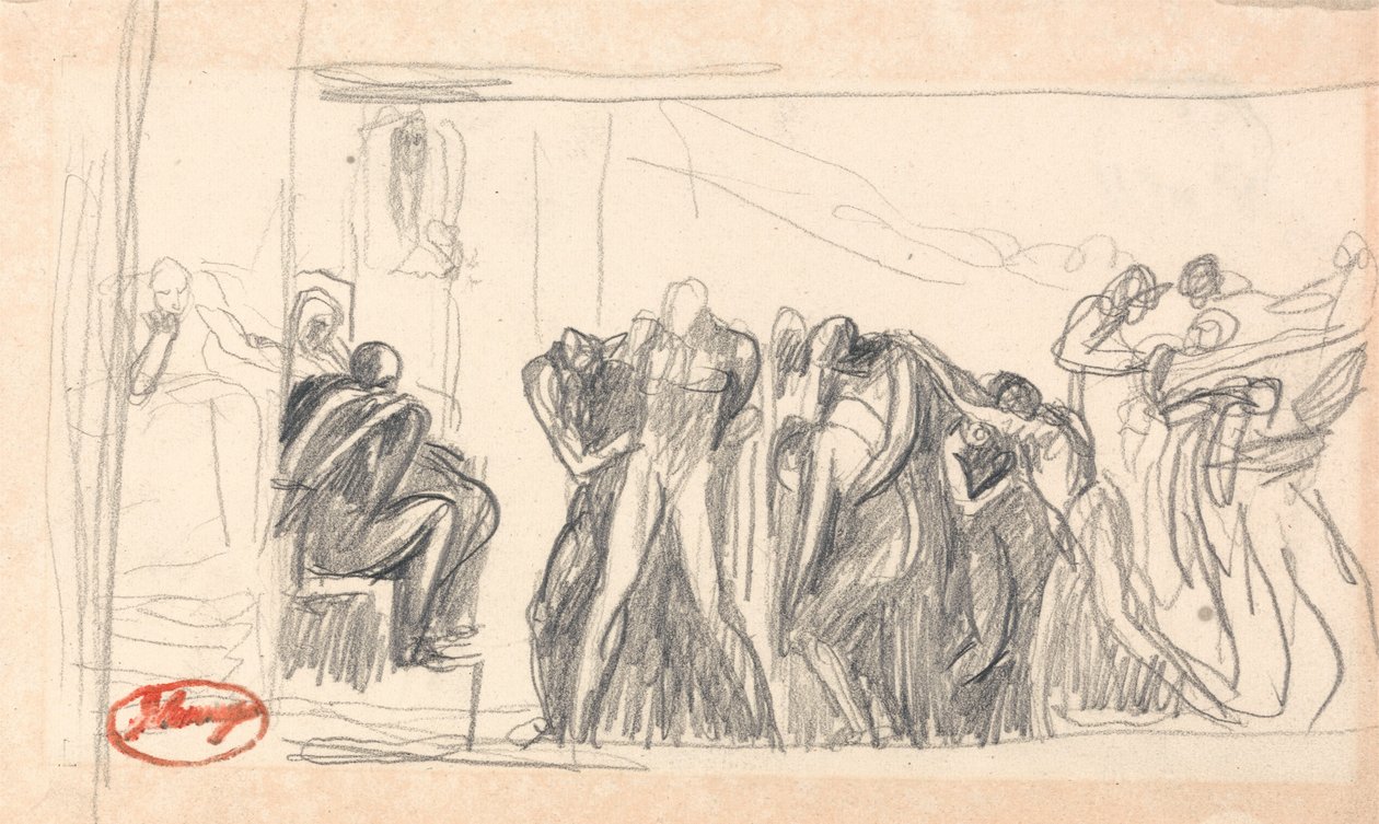 Composição figurativa; Prisioneiro perante um juiz de George Romney