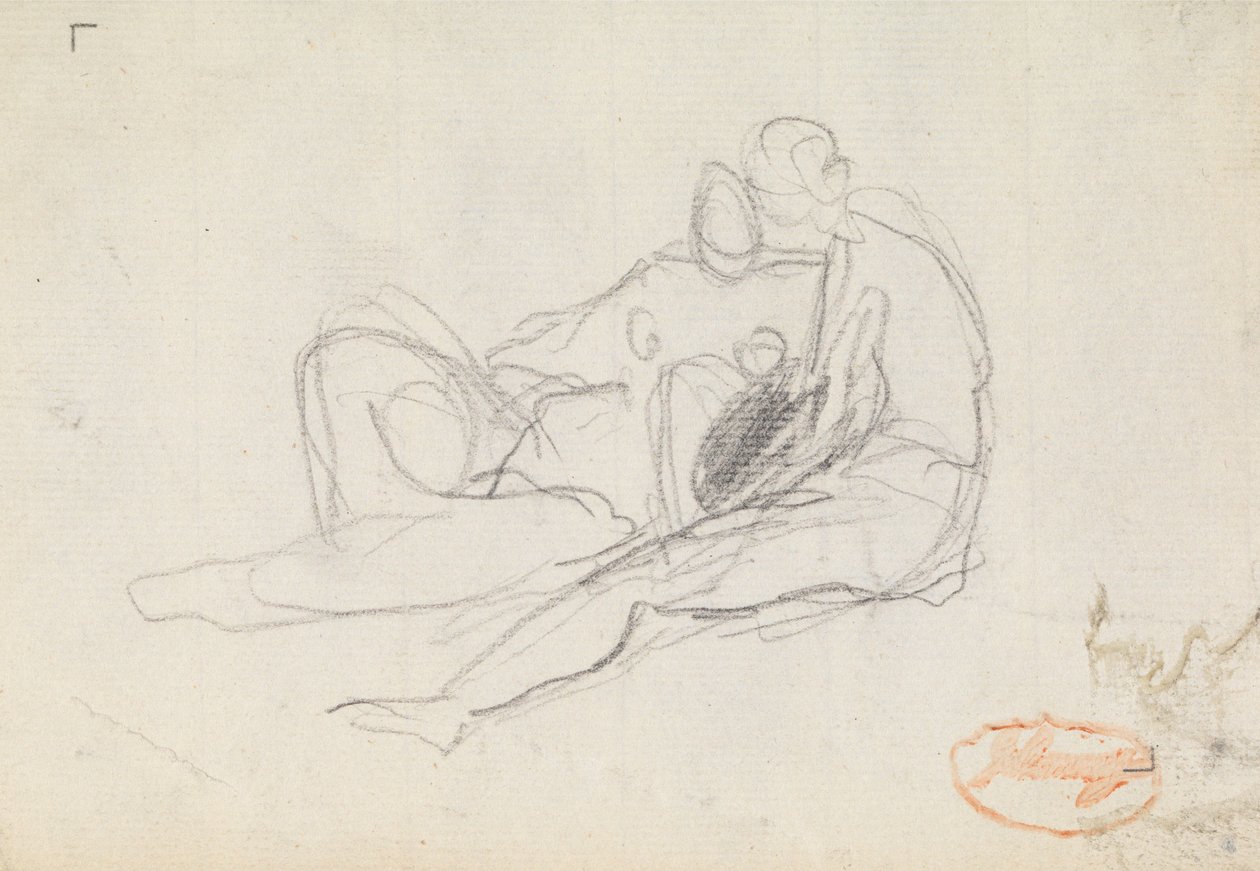 Estudo de composição de figura n.º 17 de George Romney