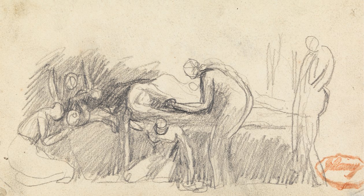 Estudo de Composição da Figura 23 de George Romney