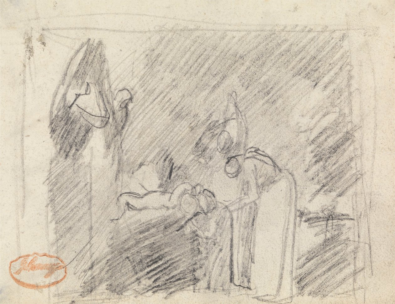 Estudo de Composição da Figura 42 de George Romney