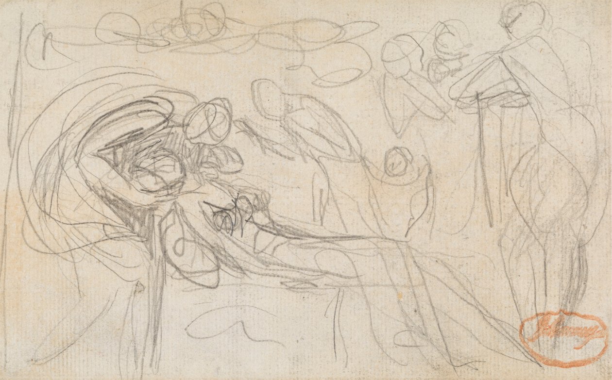 Estudo de Composição da Figura 49 de George Romney