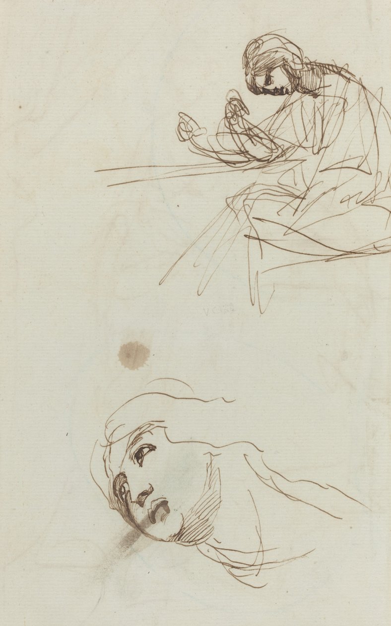 Estudos de Figuras [verso] de George Romney