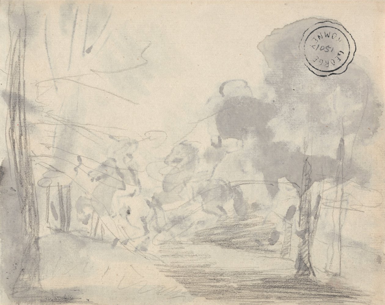 Clareira de árvores de George Romney