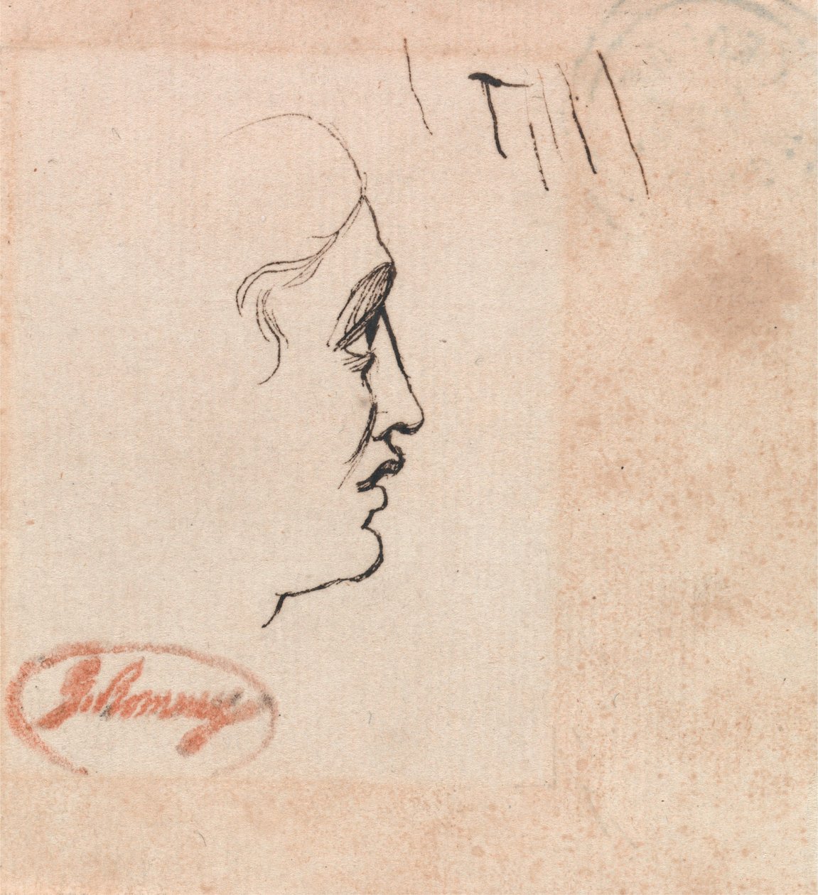 Cabeça de um jovem de George Romney