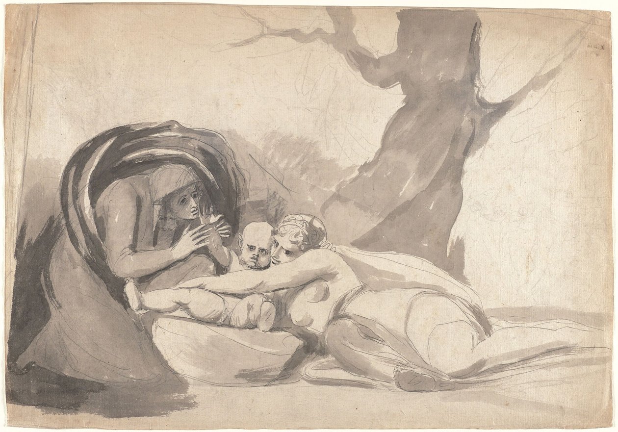 O jovem Shakespeare, alimentado pela tragédia e pela comédia de George Romney