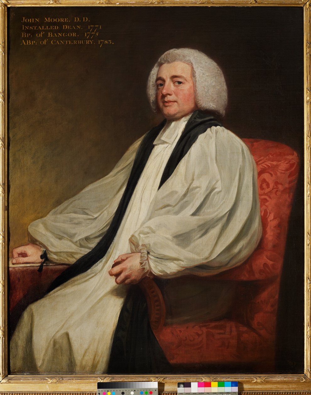 John Moore (Decano de Cantuária 1771-1775), c. 1780 (pintura a óleo) de George Romney