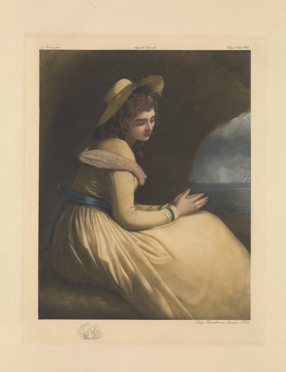 Lady Emma Hamilton como Ariadne de George Romney