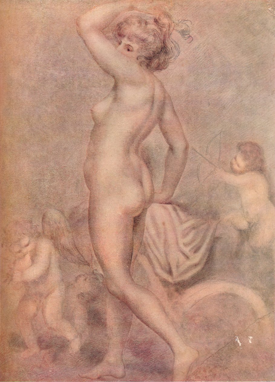 Lady Hamilton como a deusa da saúde, c1790, 1920. de George Romney