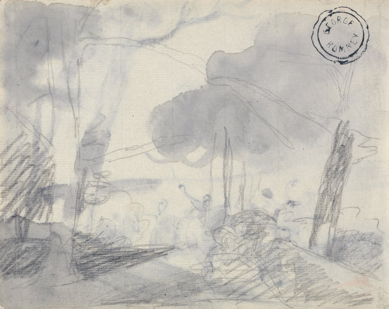 Estudo da paisagem de George Romney