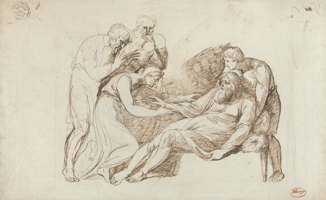 Lear Awakened por Cordelia de George Romney