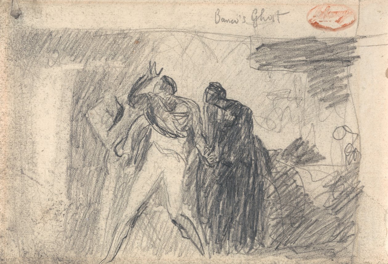 Macbeth: Cena do banquete de George Romney