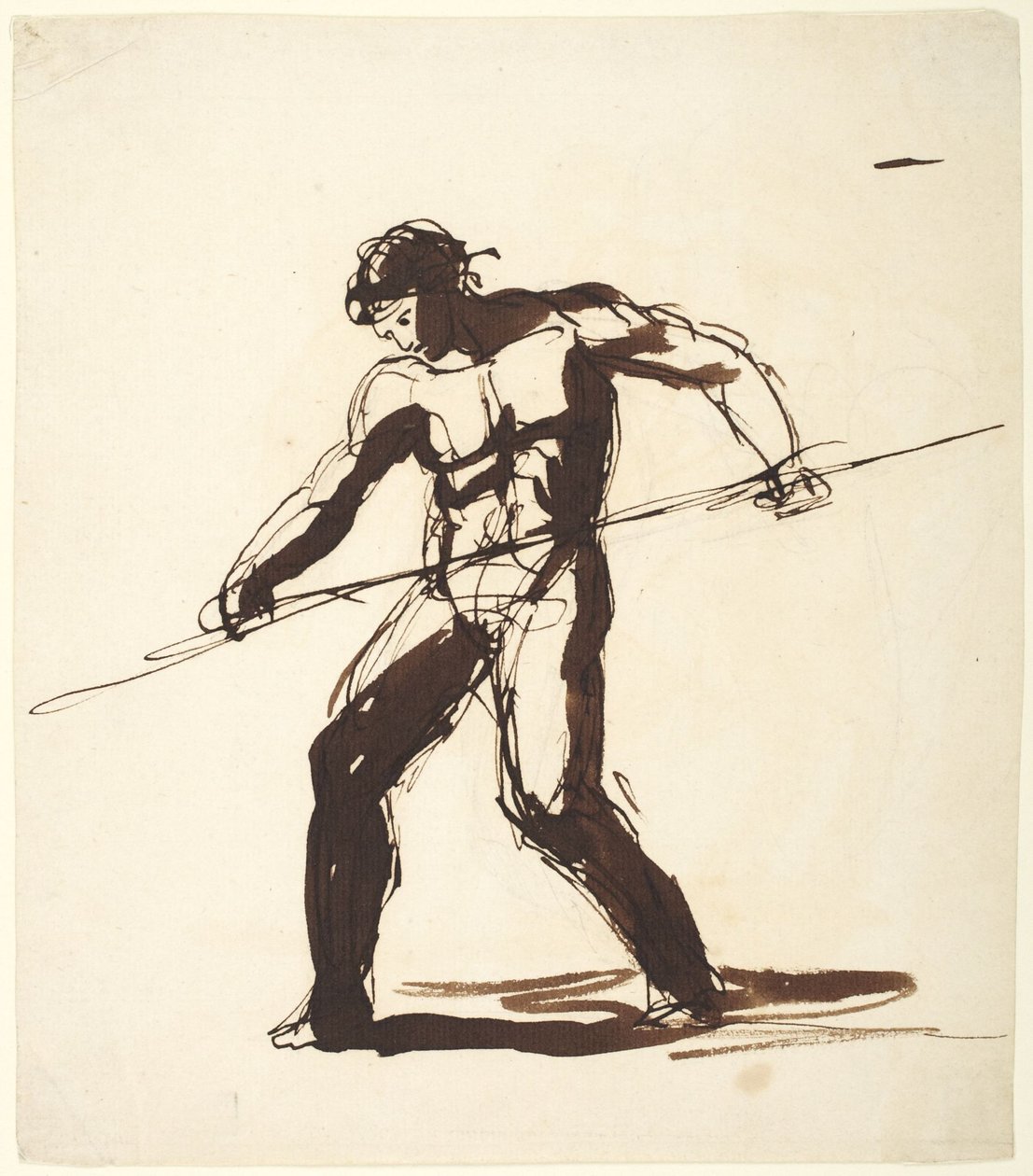 Homem com uma lança de George Romney
