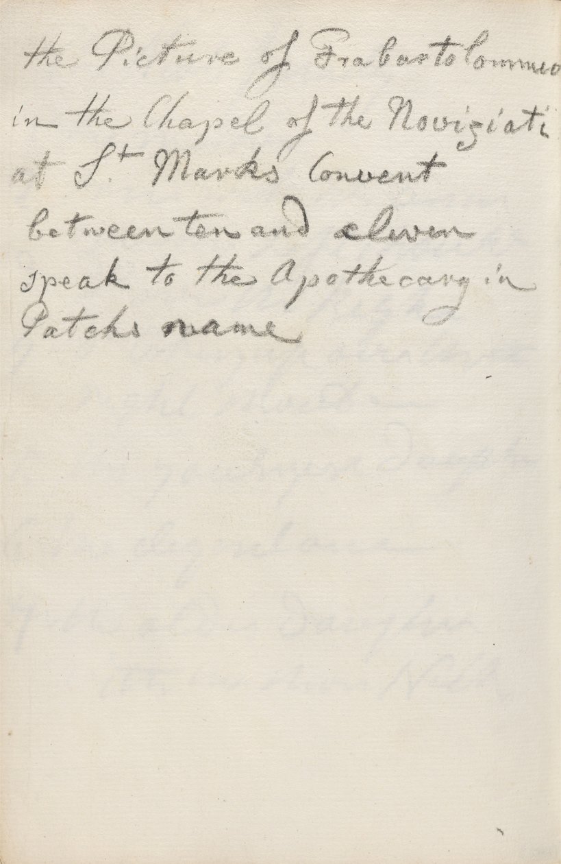 Notas do manuscrito de George Romney