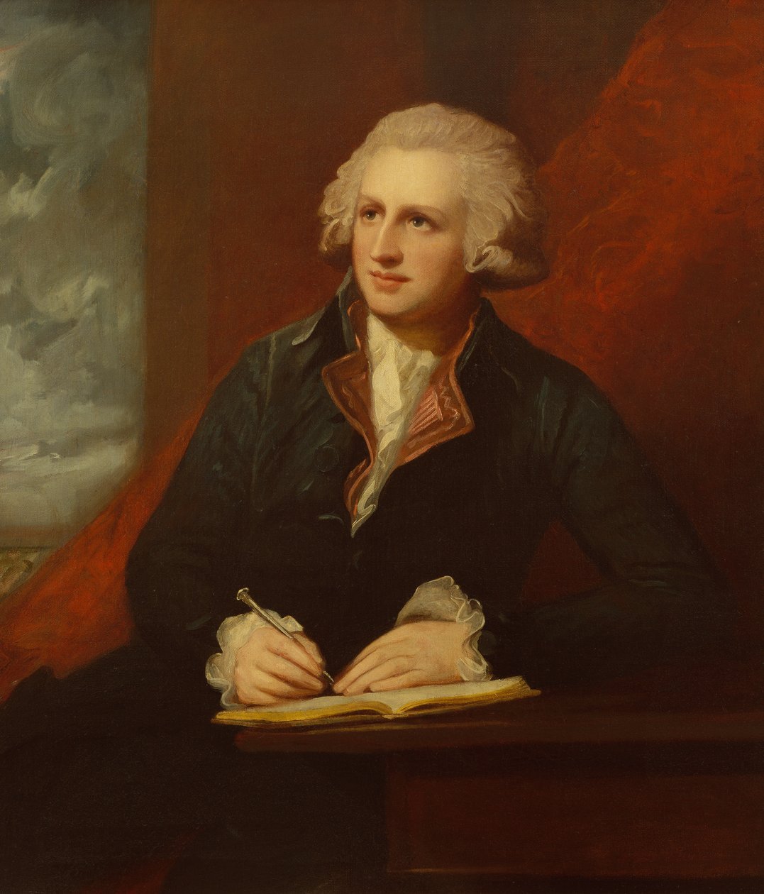 Retrato de John Blackburne (óleo sobre tela) de George Romney