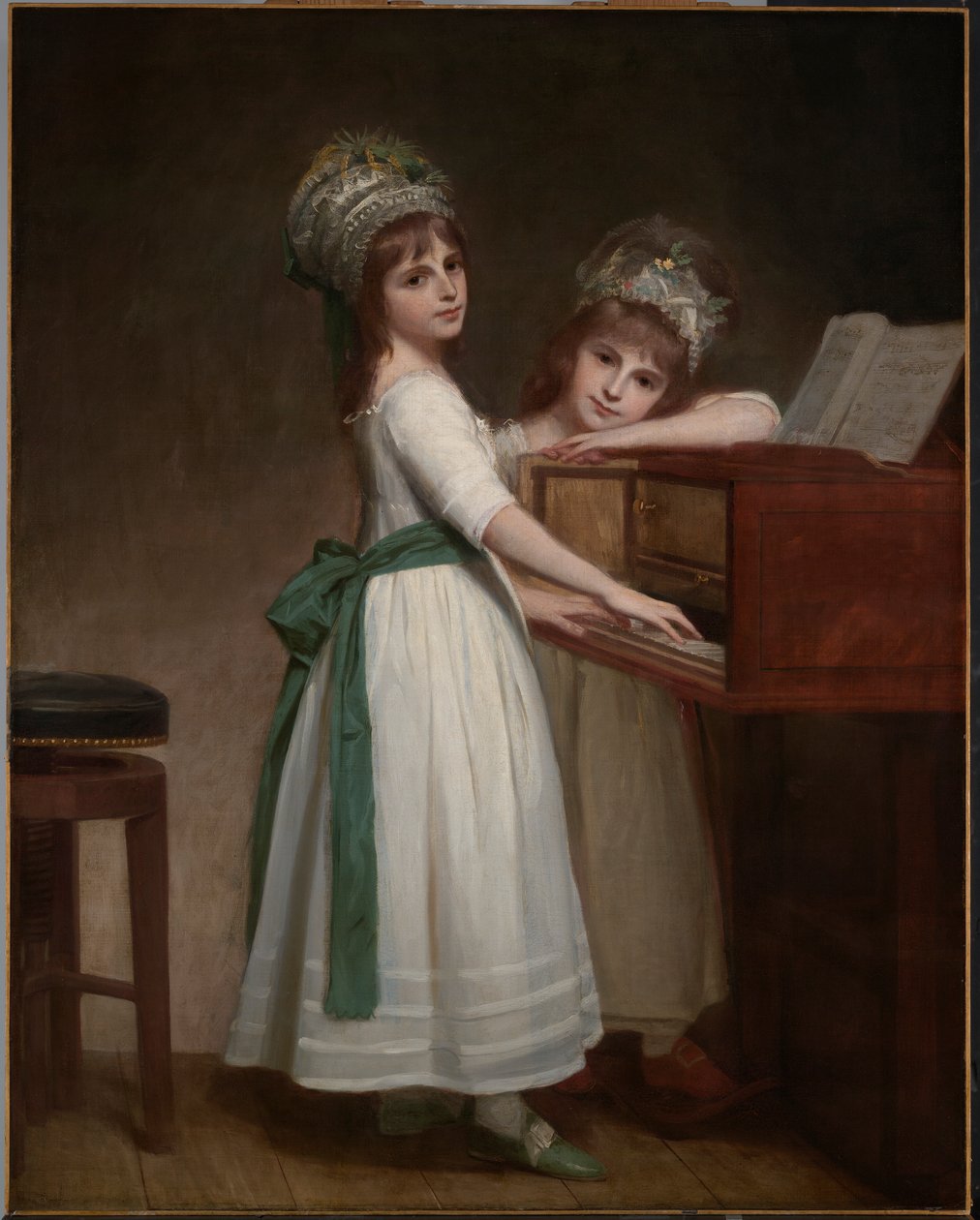 Retrato de Maria e Catherine, as filhas de Edward Thurlow, 1º Barão Thurlow de George Romney