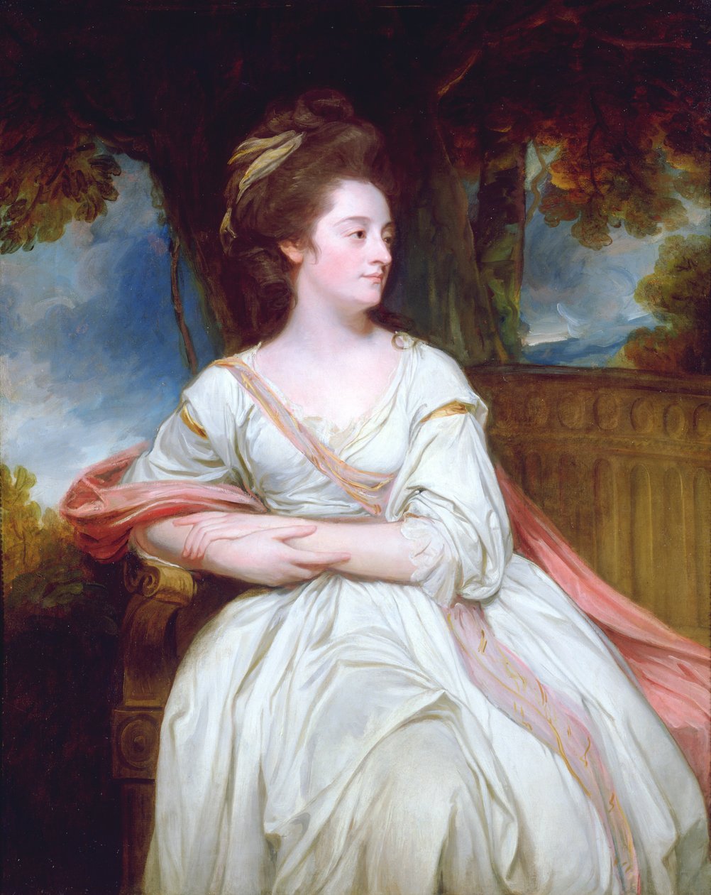 Retrato da Sra. North de George Romney