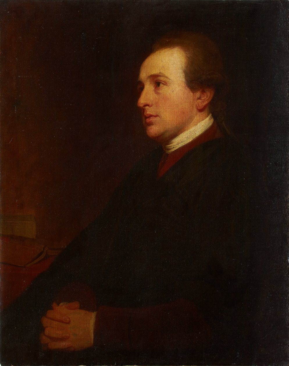 Retrato de um jovem à sua secretária de George Romney