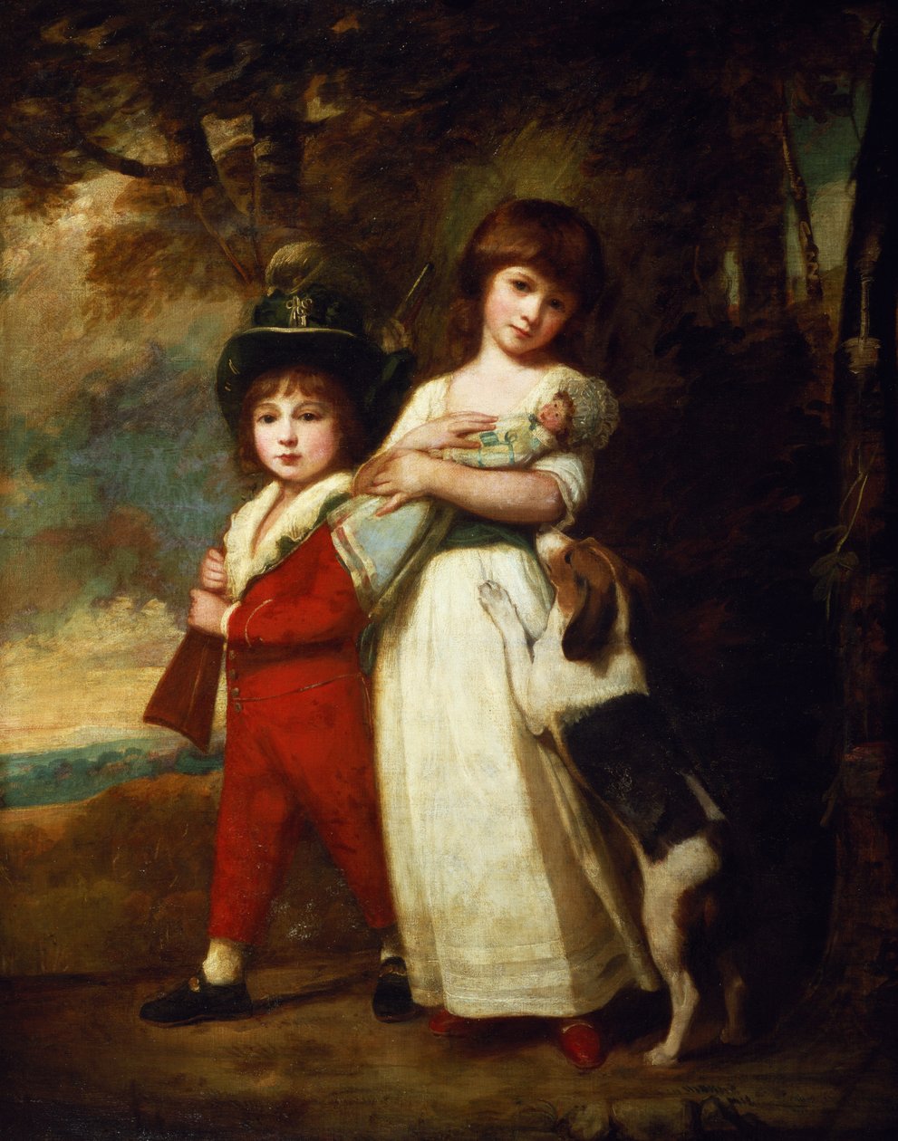 Retrato das crianças Vernon de George Romney