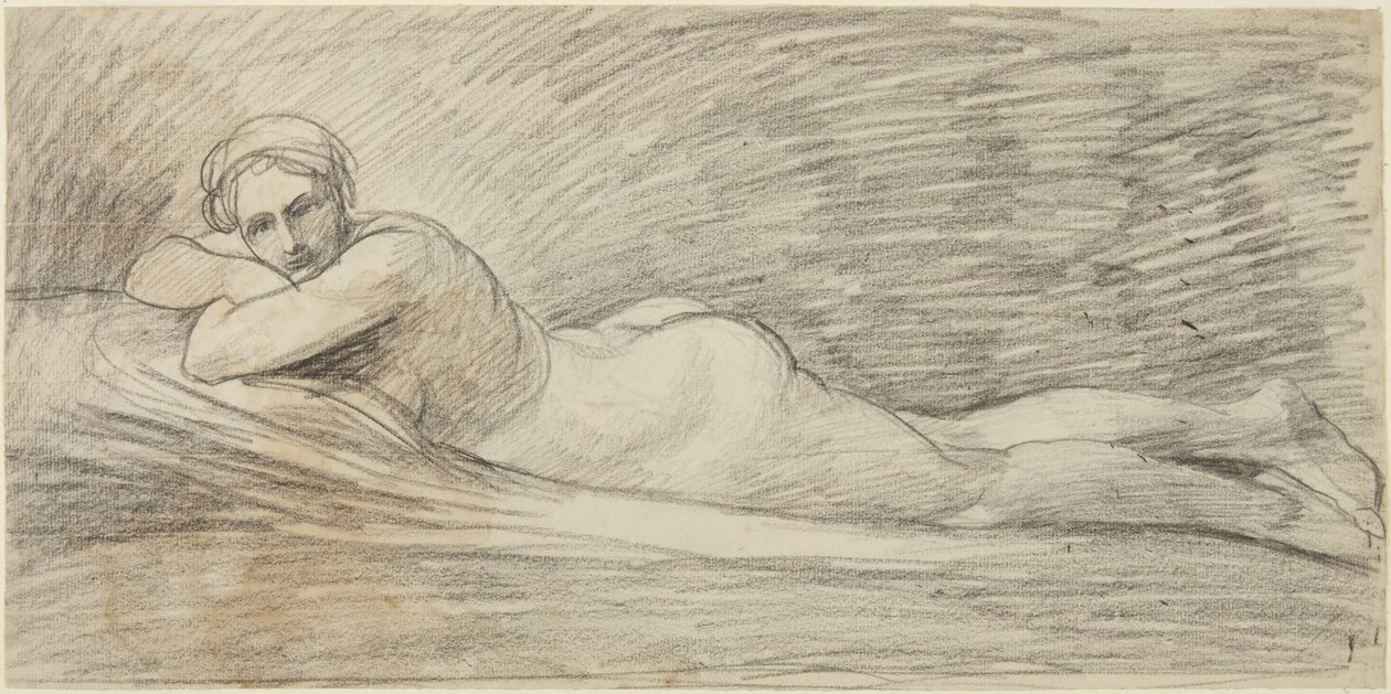 Nu feminino reclinado de George Romney
