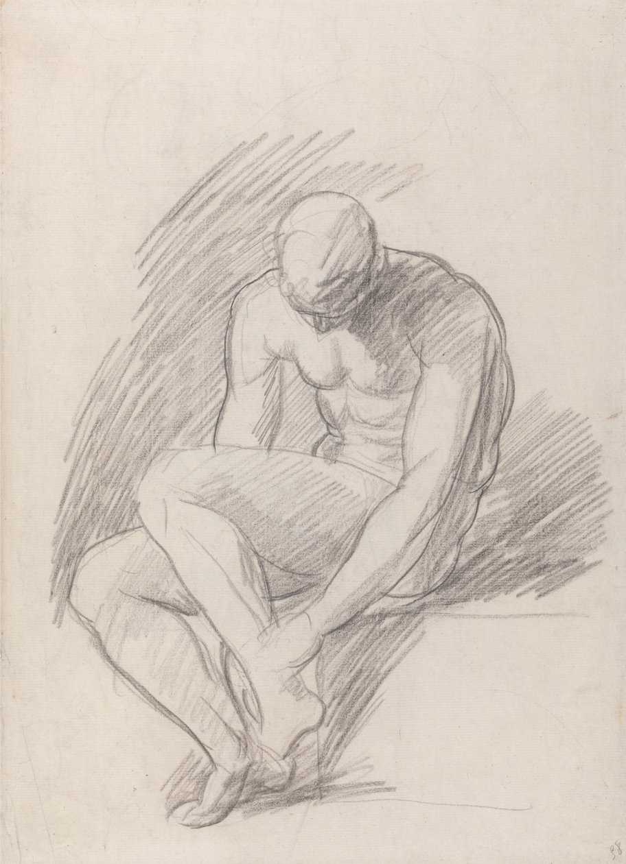 Homem sentado de George Romney