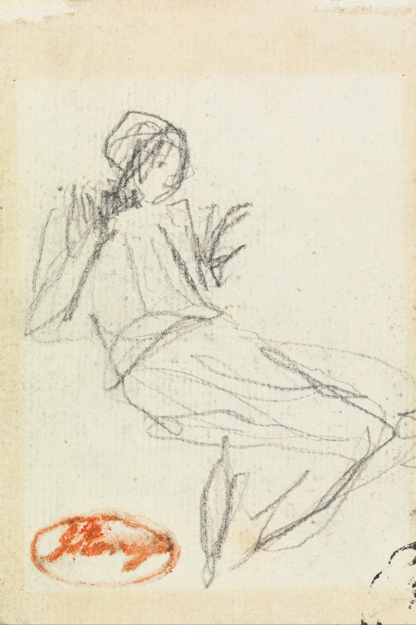 Camponesa sentada de George Romney