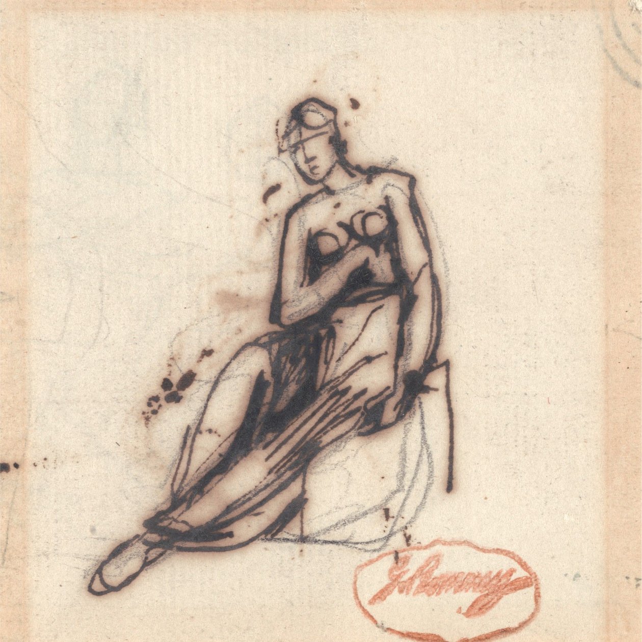 Mulher Sentada de George Romney