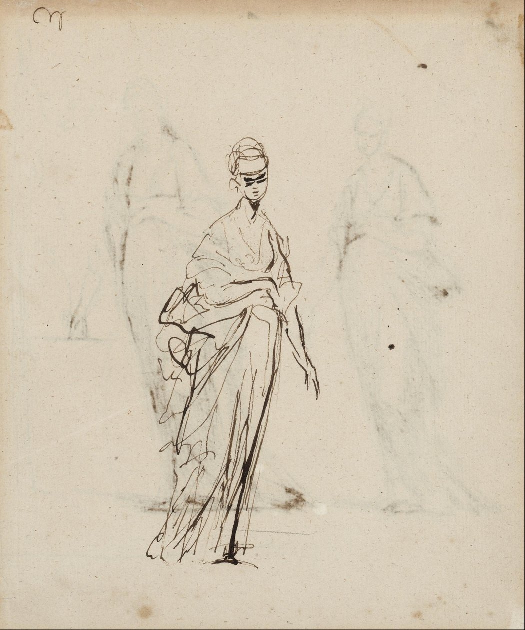 Figura feminina única de George Romney