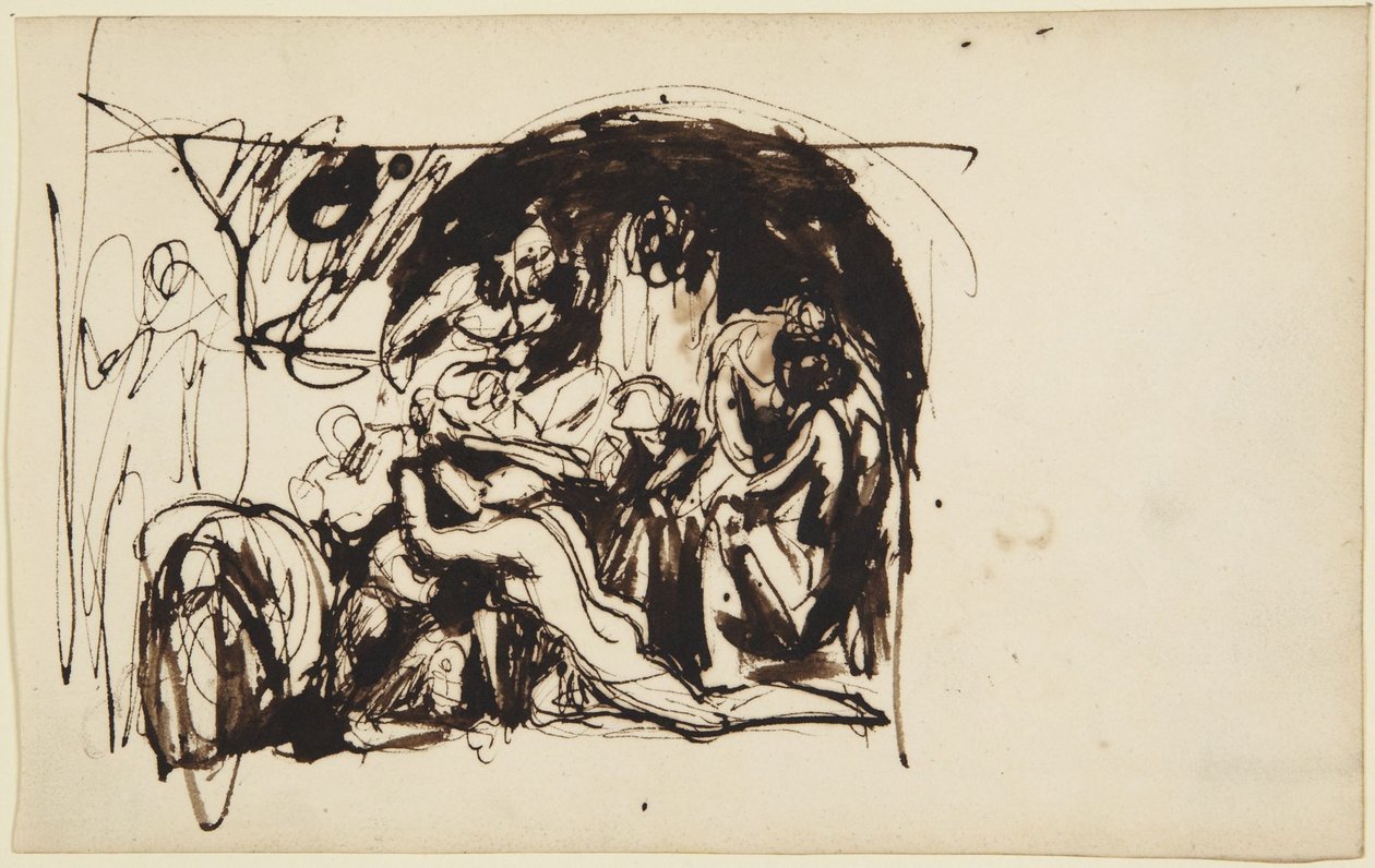 Esboço para a visita de Howard às prisões de George Romney