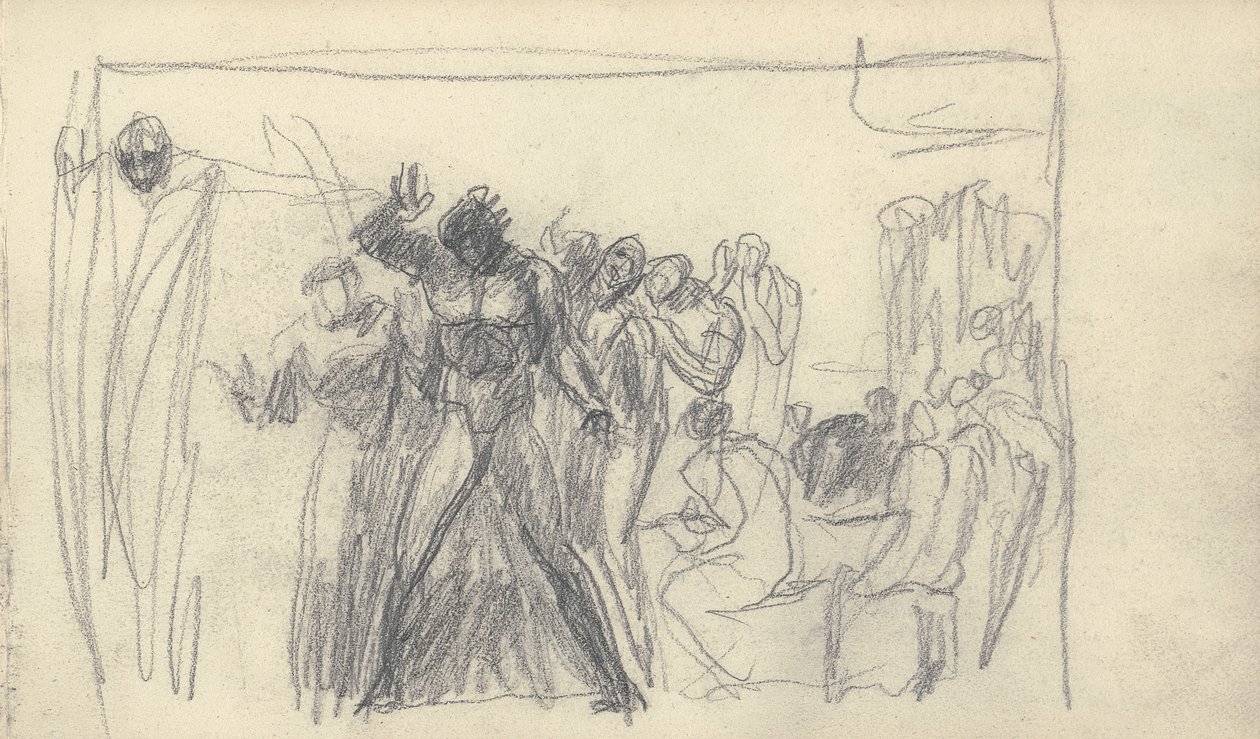 Desenho de caderno de esboços de George Romney