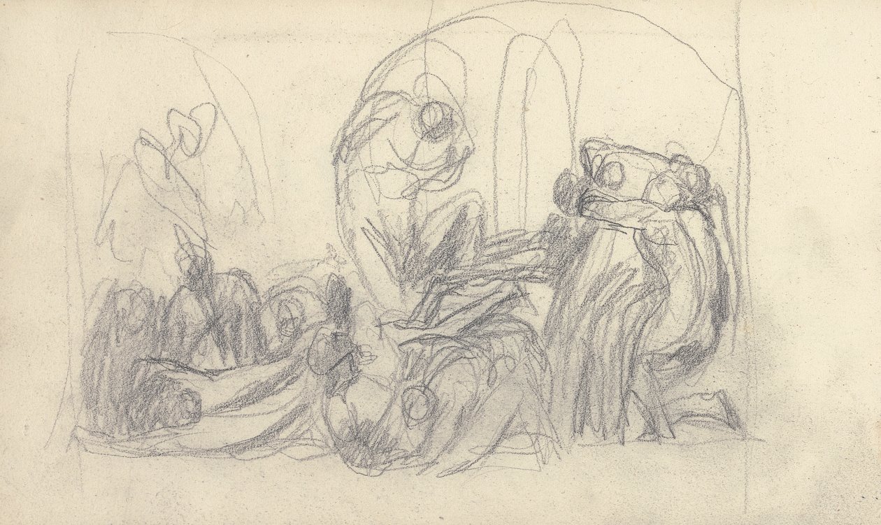 Desenho de caderno de esboços de George Romney