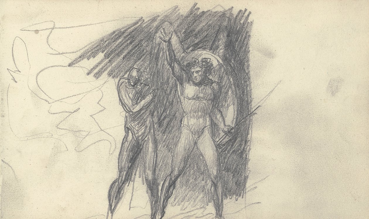 Desenho de caderno de esboços de George Romney