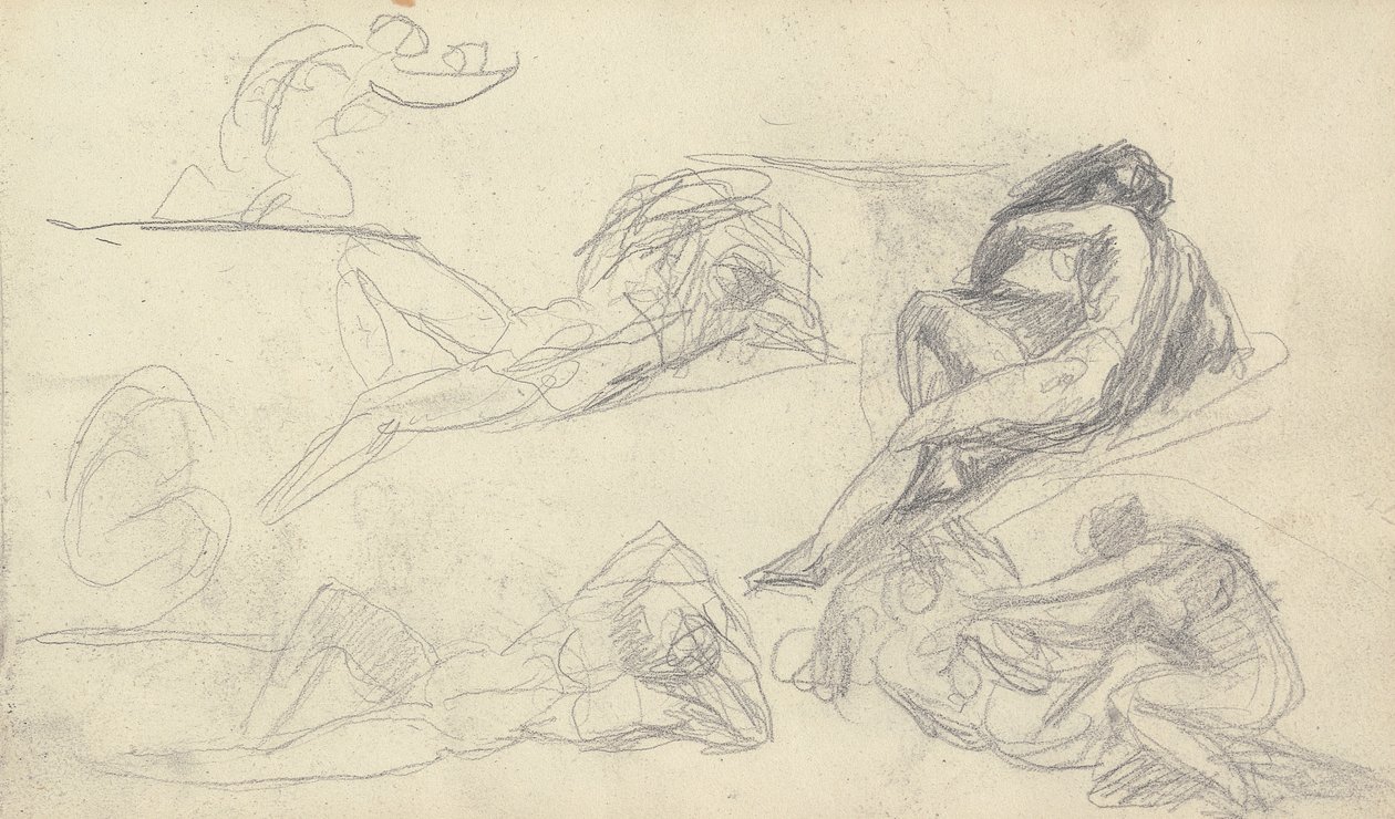 Desenho de caderno de esboços de George Romney