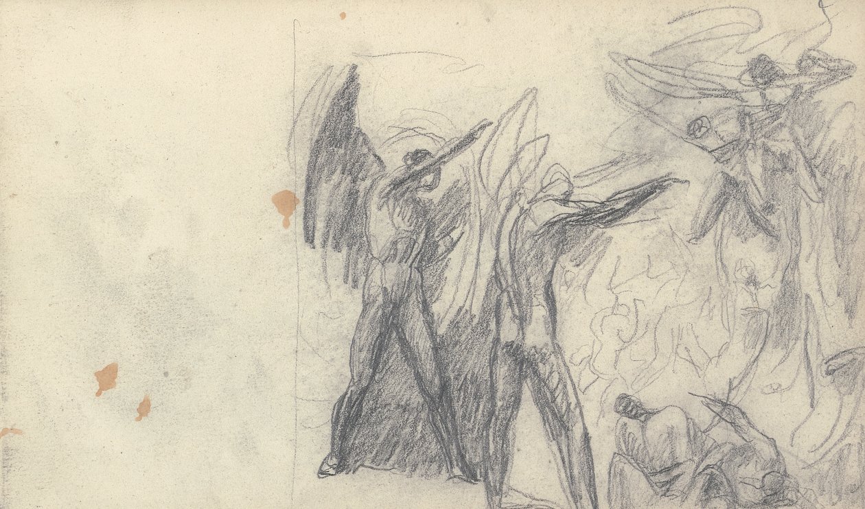 Desenho de caderno de esboços de George Romney