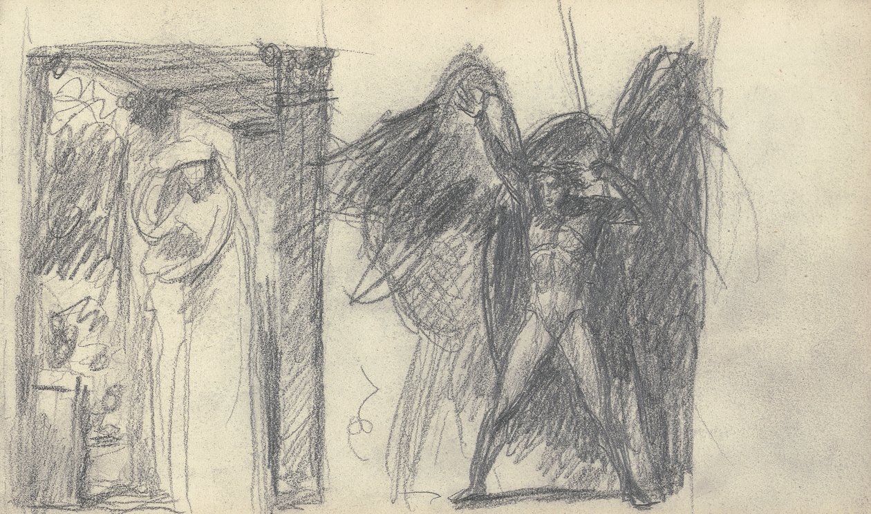 Desenho de caderno de esboços de George Romney