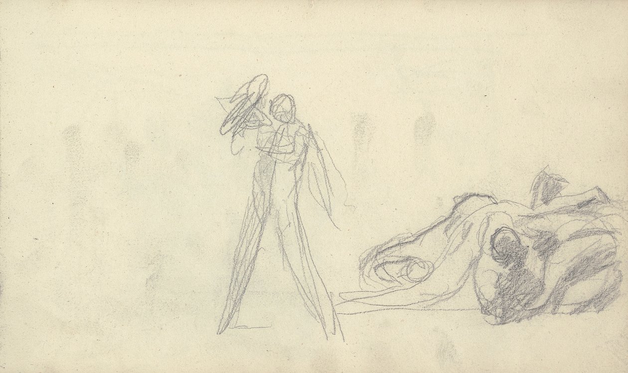 Desenho de caderno de esboços de George Romney