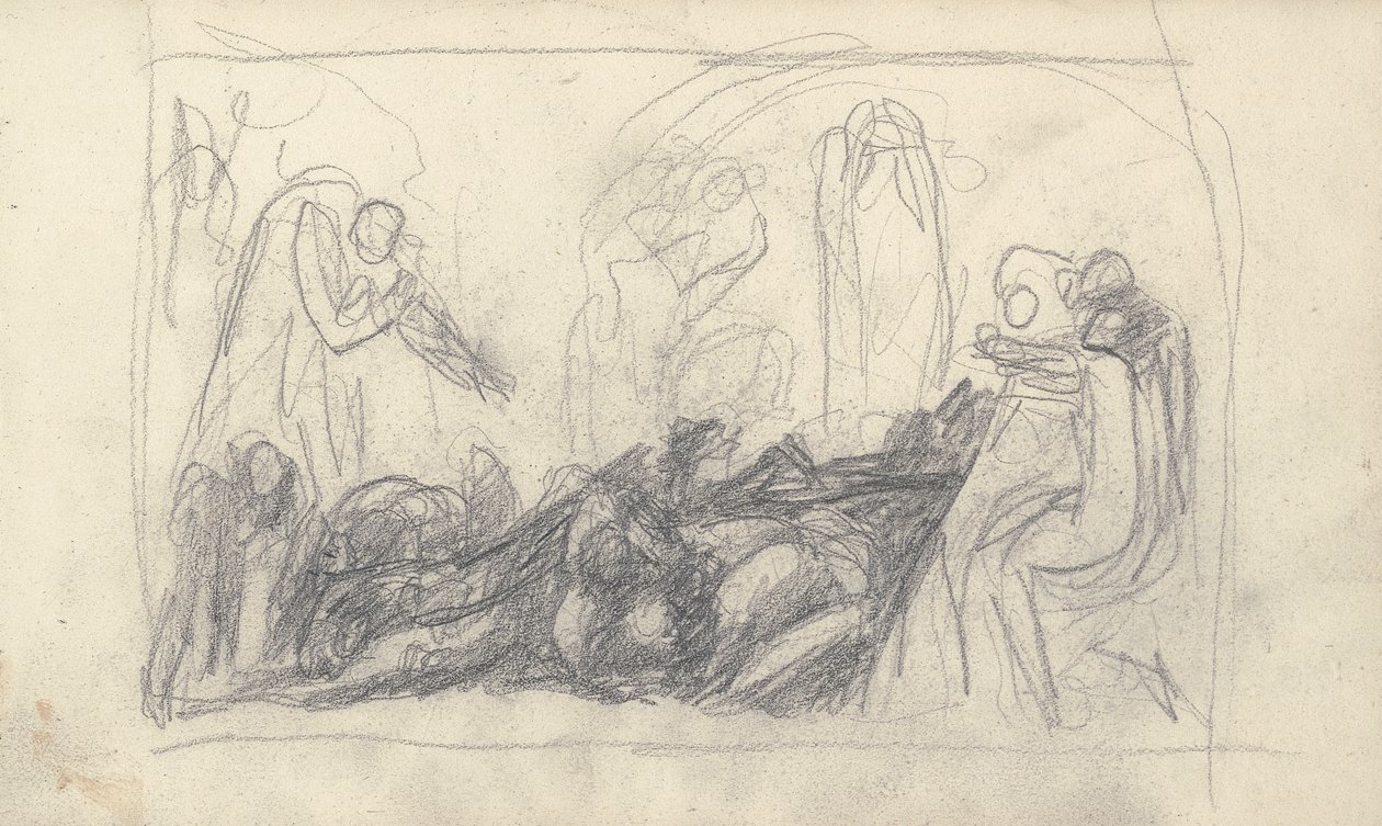 Desenho de caderno de esboços de George Romney