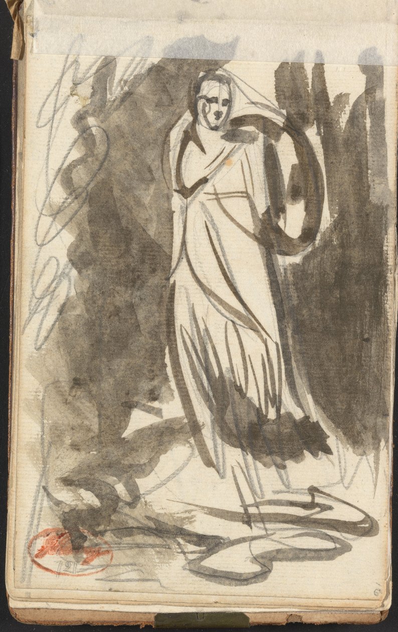 Figura feminina em pé de George Romney