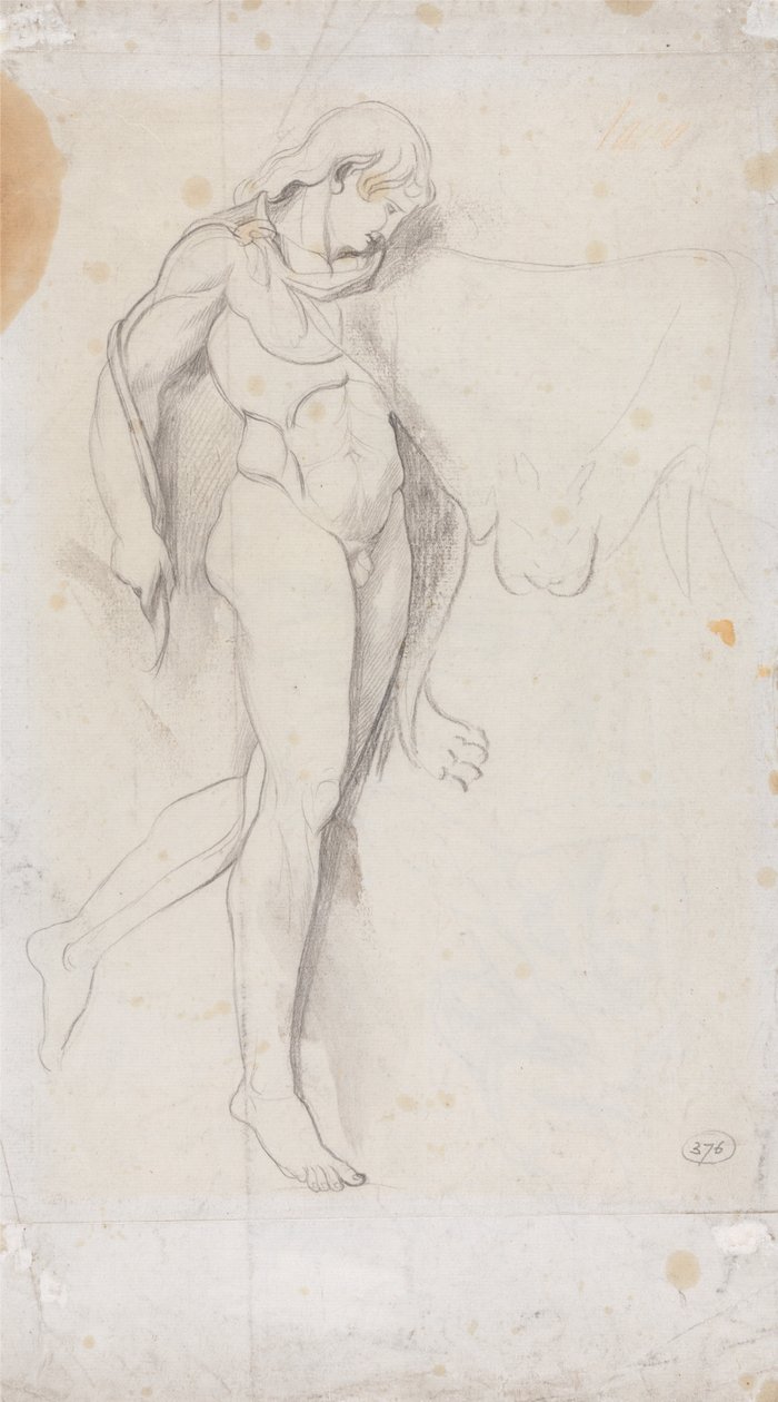 Nu masculino em pé de George Romney