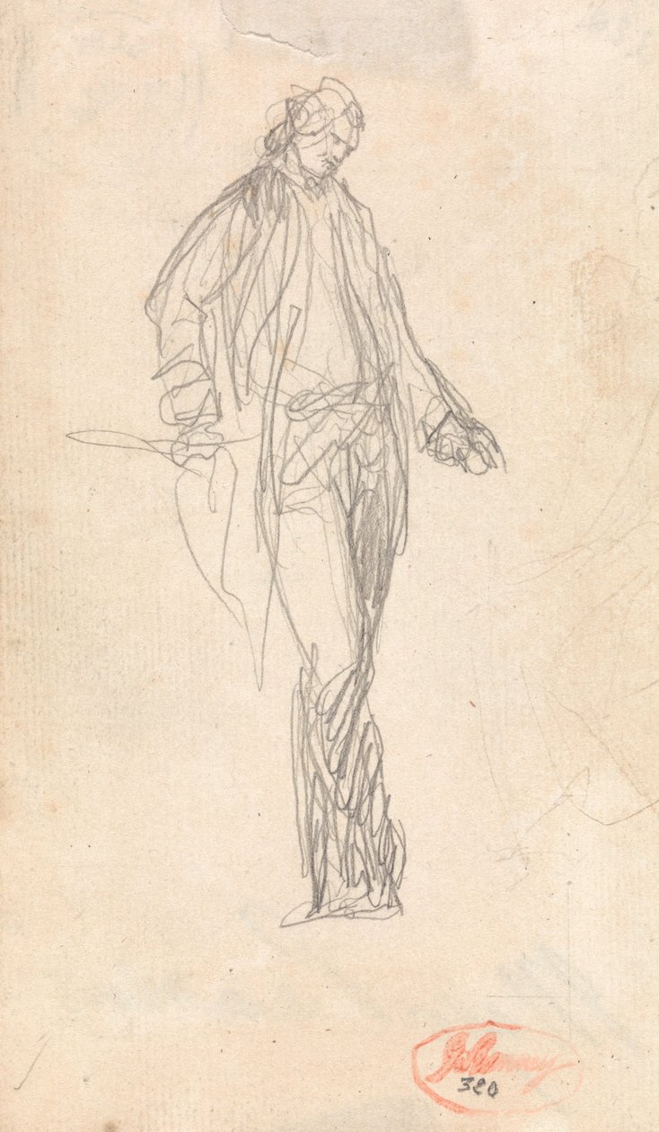 Estudo para a figura do Major Thomas Pearson de George Romney