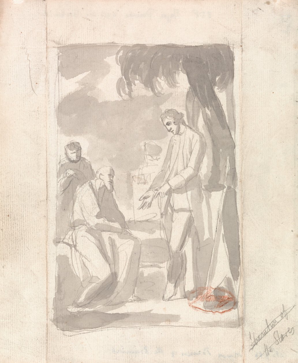 Esboço para o Retrato do Major Thomas Pearson e do brâmane de George Romney