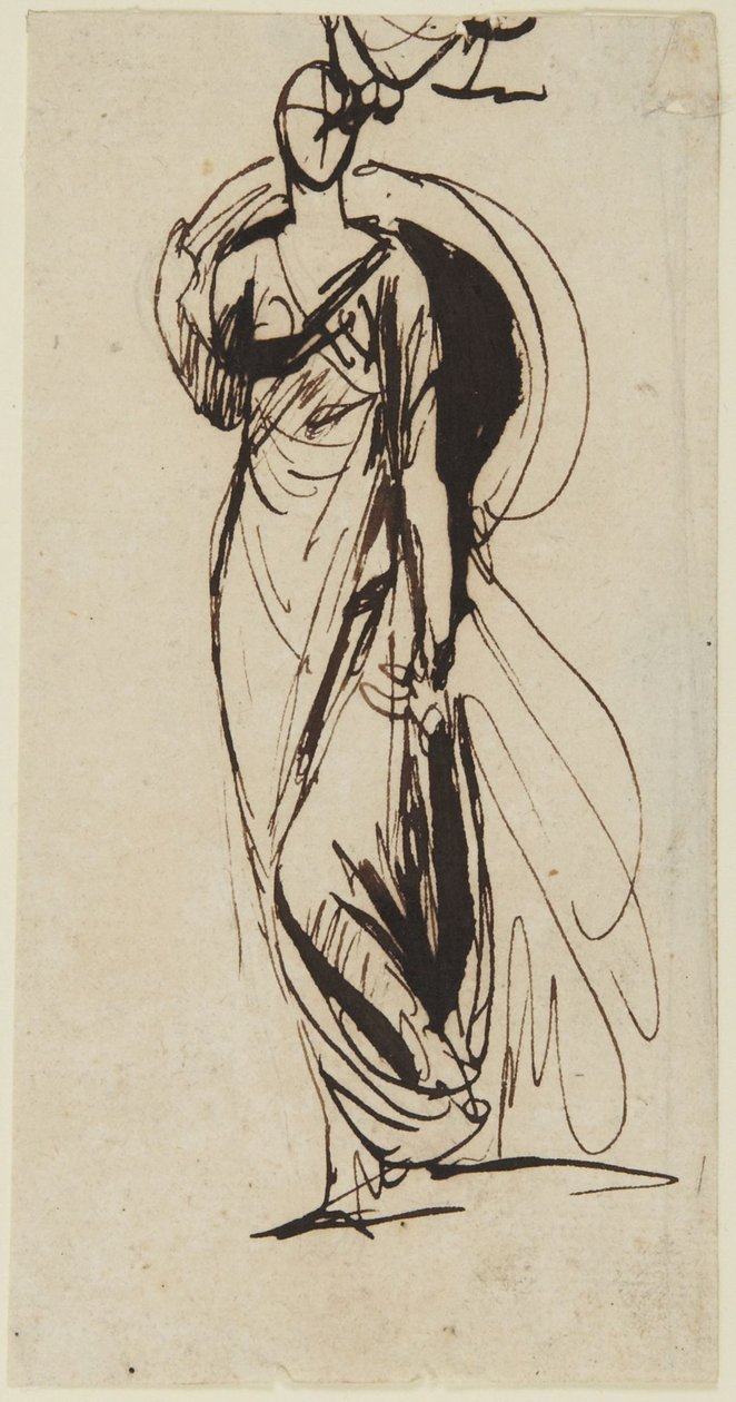 Esboço para o retrato da viscondessa Bulkeley de George Romney