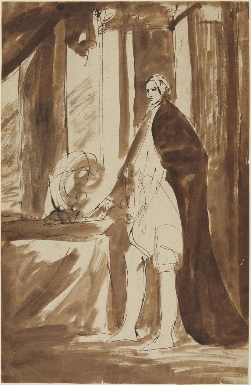 Esboço para o retrato de um homem de George Romney