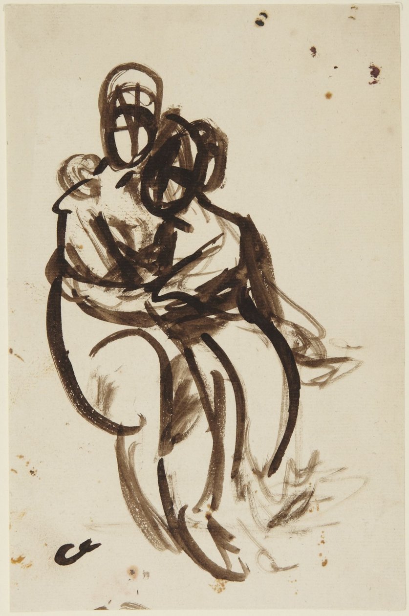 Esboço para o retrato das irmãs Milner de George Romney