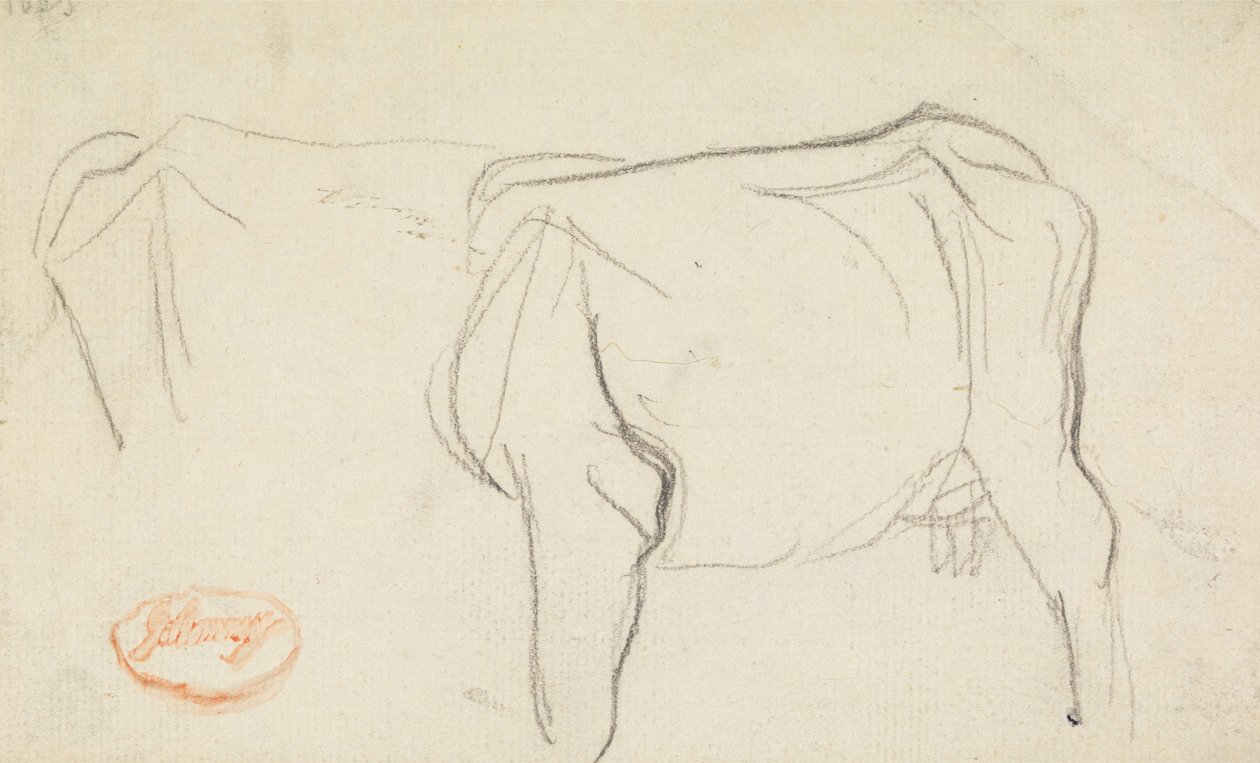 Estudo de uma vaca de George Romney