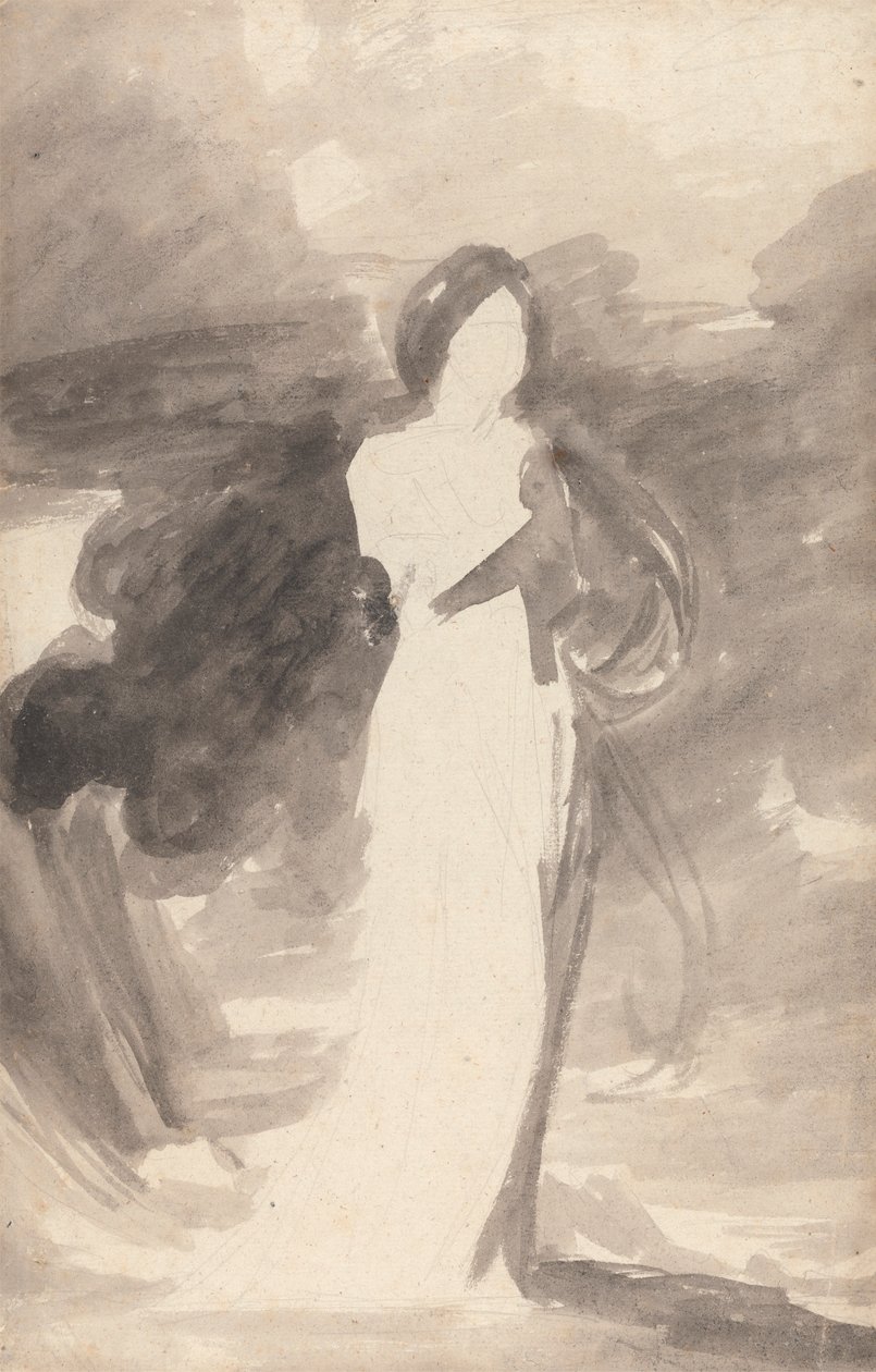 Estudo de uma senhora de pé de George Romney