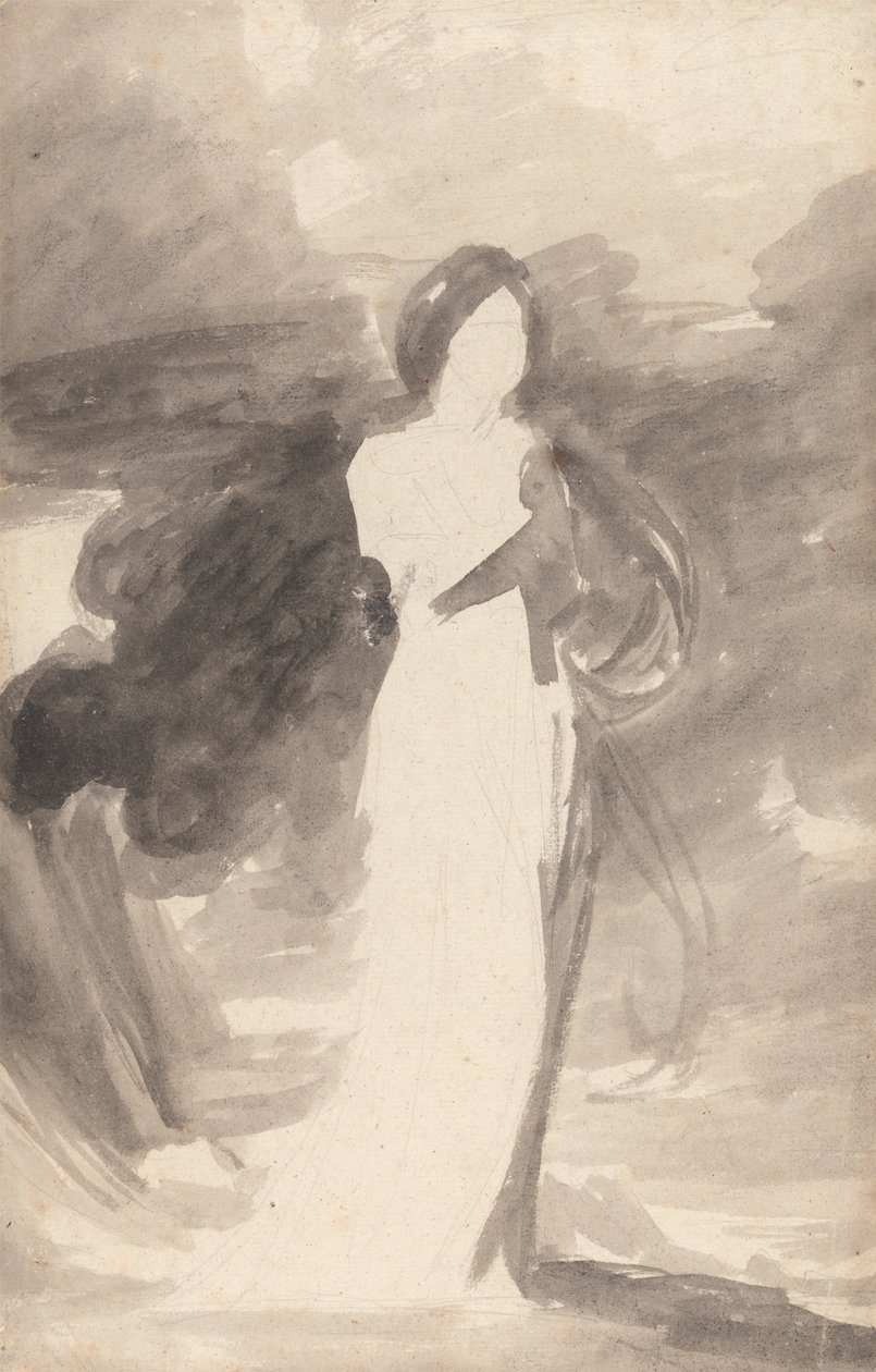 Estudo de uma senhora de pé de George Romney