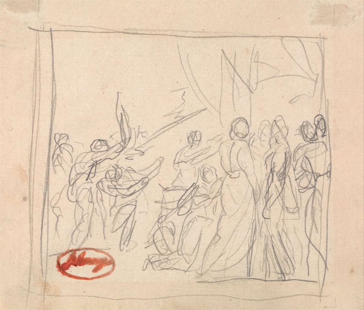 O jogo de croquete que correu mal de George Romney