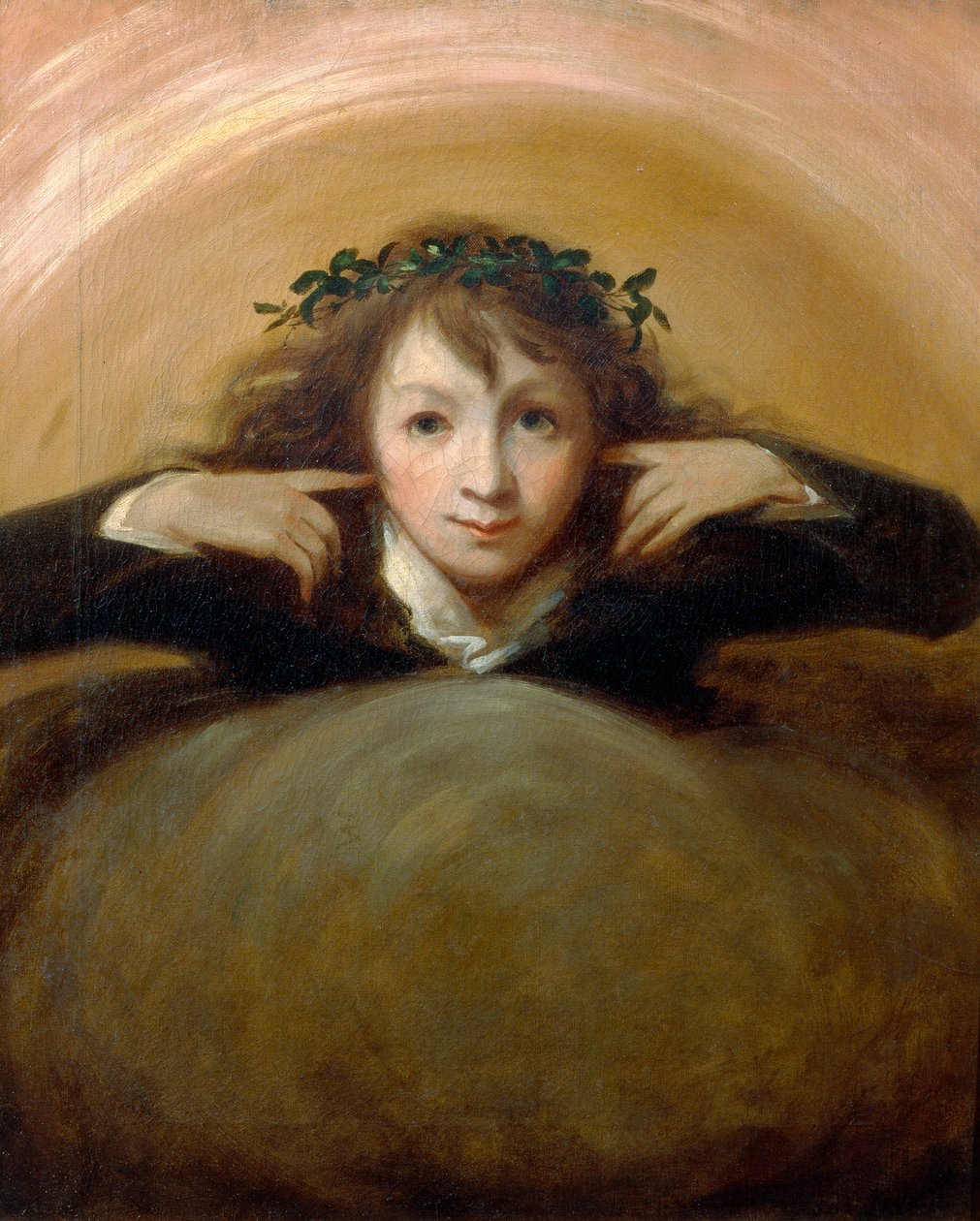 Thomas Alphonso Hayley no papel de "Puck". de George Romney