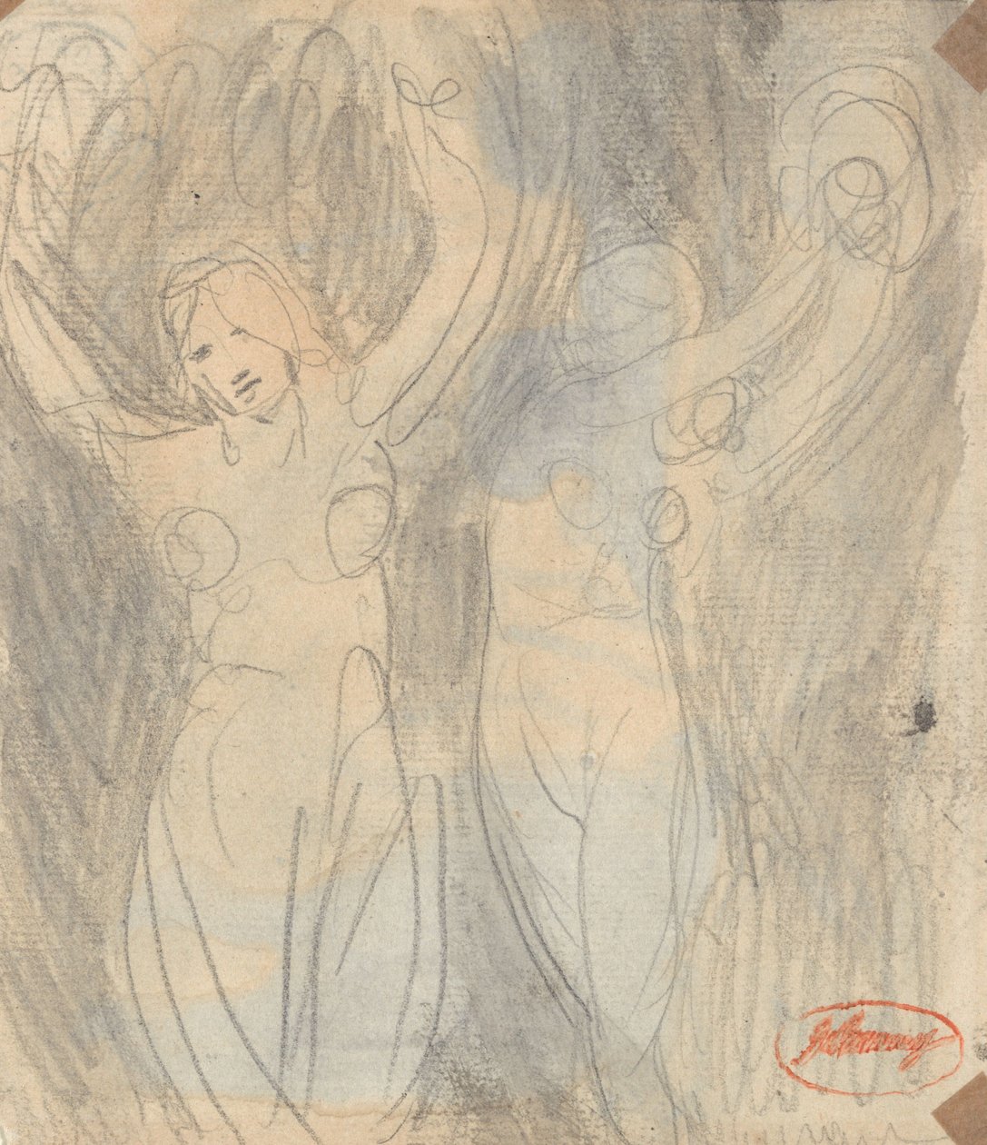 Duas figuras femininas de George Romney