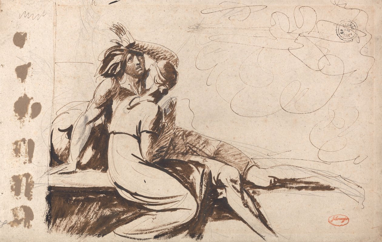 Dois Amantes (O Homem a Acordar de um Sonho) de George Romney